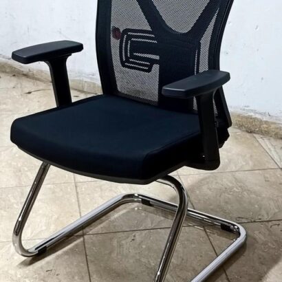 Fauteuil visiteur Noir HRM04